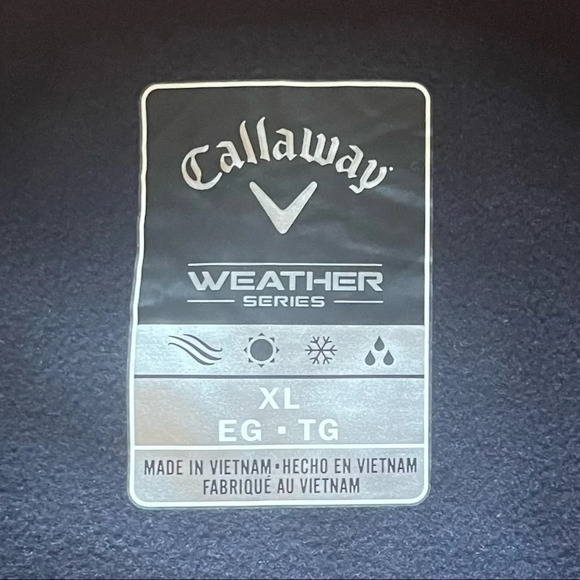 Callaway Weather Series Mens Full Zip Jacket for Men in Burgundy - Picture 2 of 16